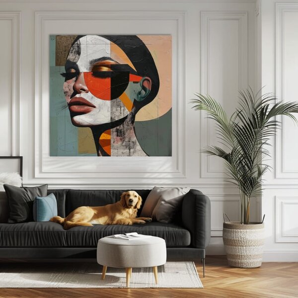 Elegantný obraz ženy Harmónia tvarov - 60x60 cm