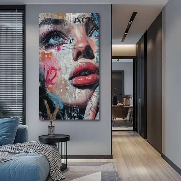 Elegantný obraz ženy Farby ulice - 50x100 cm