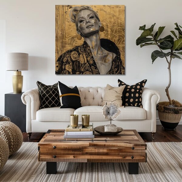 Elegantný obraz ženy Sebadôvera - 60x60 cm
