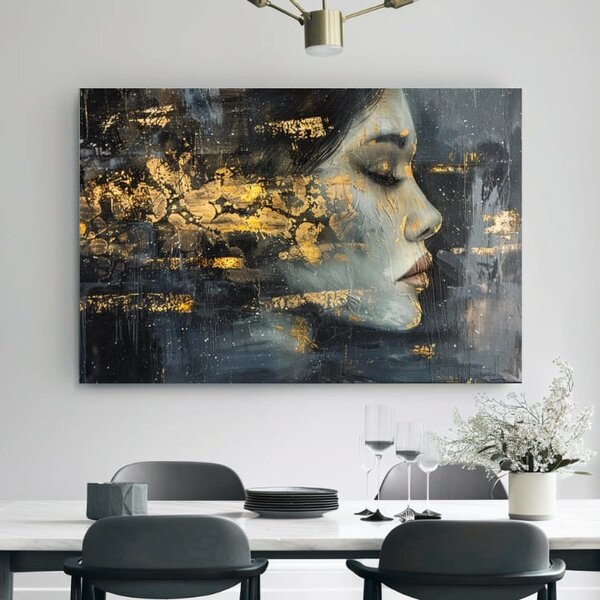 Elegantný obraz ženy Záhadná cudzinka - 40x60 cm