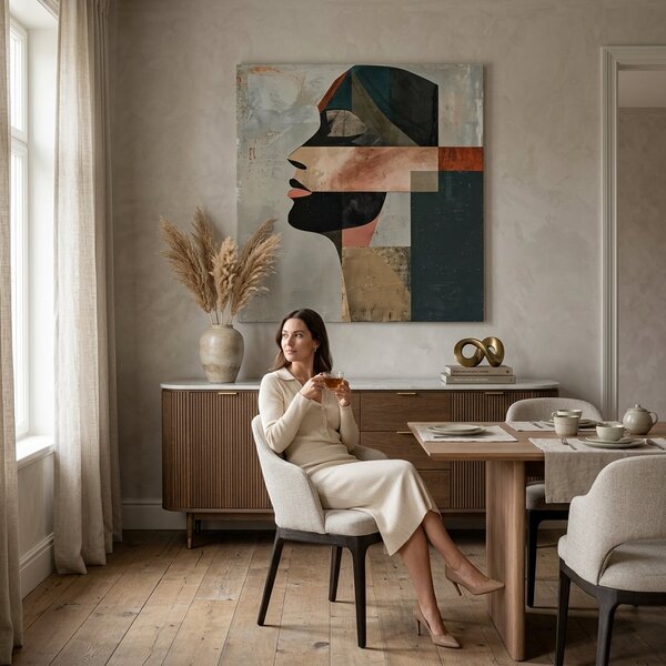 Elegantný obraz ženy Spánok - 60x60 cm