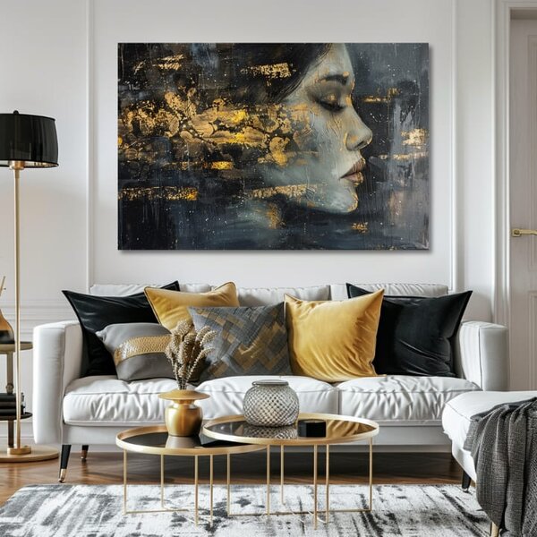 Elegantný obraz ženy Záhadná cudzinka - 40x60 cm