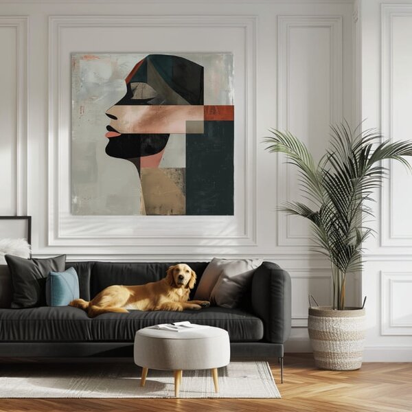 Elegantný obraz ženy Spánok - 60x60 cm