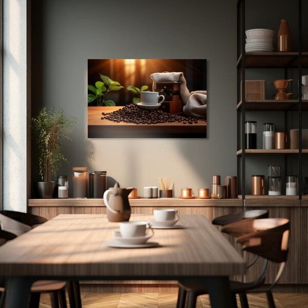 Kávové obrazy do kuchyne Elegancia Espressa - 40x60 cm
