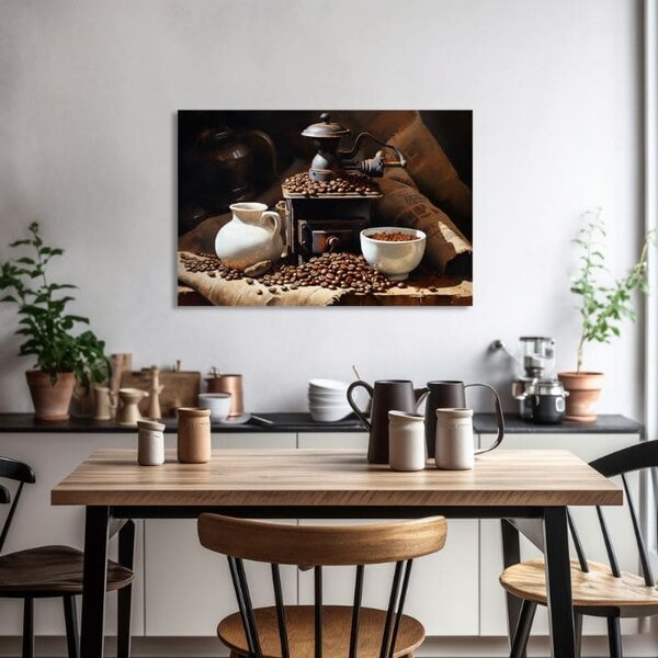 Kávové obrazy do kuchyne Neodolateľný Zážitok - 40x60 cm