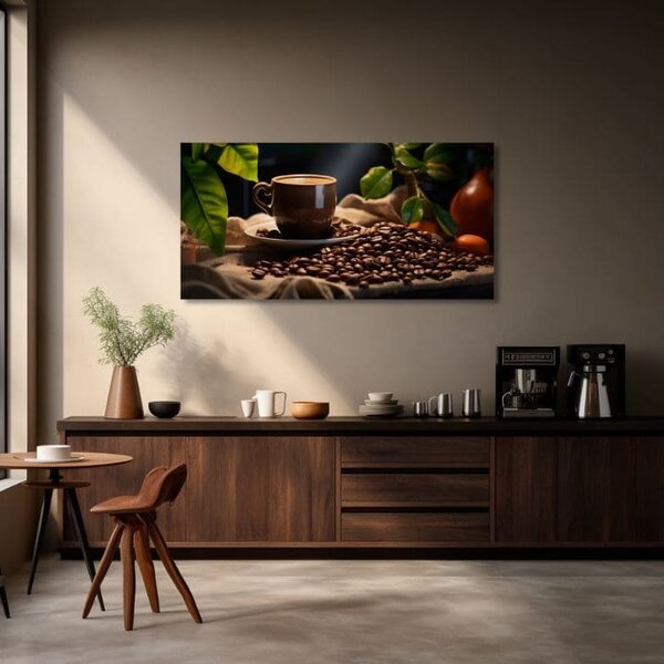 Kávové obrazy do kuchyne Majstrovské Dielo Baristu - 40x80 cm