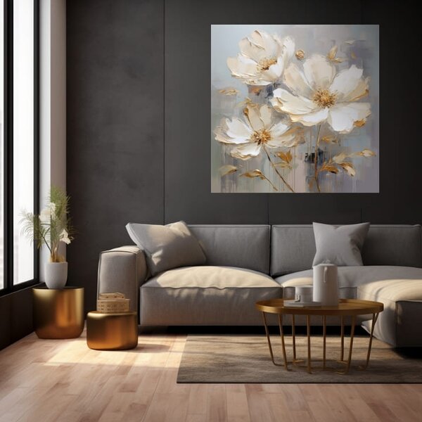 Kvetinový svet na plátne Potešenie pre vaše zmysly 60x60 cm