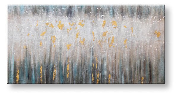 Maľovaný obraz na stenu ABSTRAKT 140x70 cm - 140×70 cm / Klasický 2 cm
