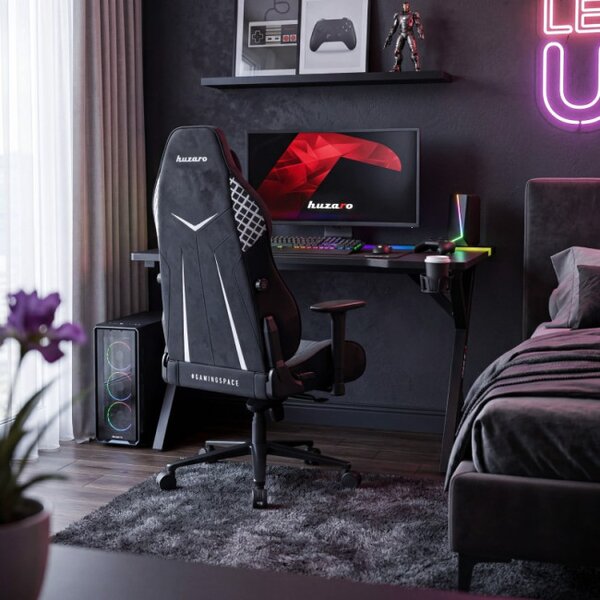 Herný stôl HERO 2.4 RGB s LED osvetlením čierny