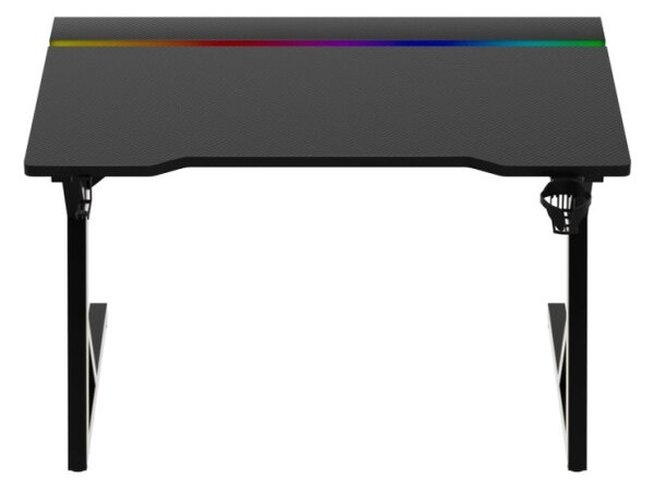 Herný stôl HERO 2.4 RGB s LED osvetlením čierny