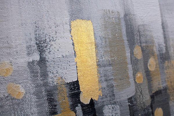 Maľovaný obraz na stenu ABSTRAKT 90x60 cm - 90×60 cm / Klasický 2 cm