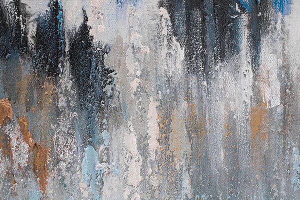 Maľovaný obraz na stenu ABSTRAKT 90x60 cm - 90×60 cm / Premium 4 cm