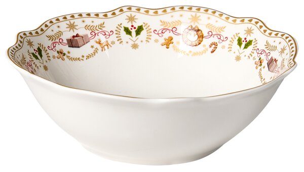 20-dielna sada jedálenského riadu biela porcelánový riad pre 4 osoby taniere a šálky vianočný motív