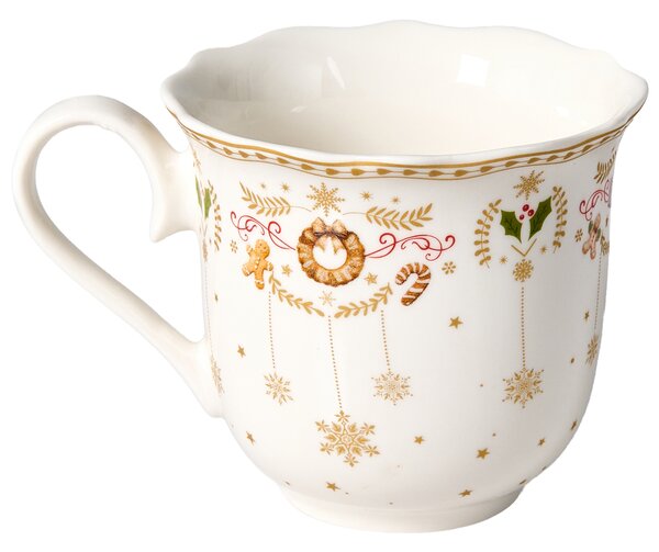 20-dielna sada jedálenského riadu biela porcelánový riad pre 4 osoby taniere a šálky vianočný motív