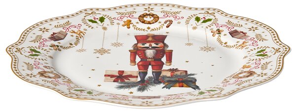 20-dielna sada jedálenského riadu biela porcelánový riad pre 4 osoby taniere a šálky vianočný motív