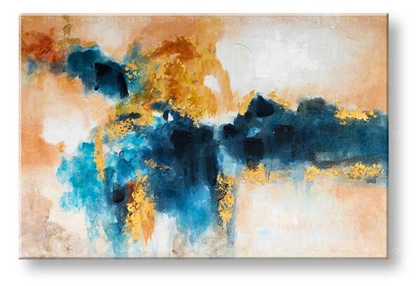 Maľovaný obraz na stenu ABSTRAKT 120x80 cm - 120×80 cm / Klasický 2 cm