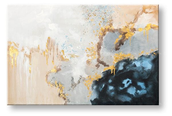 Maľovaný obraz na stenu ABSTRAKT 90x60 cm - 90×60 cm / Premium 4 cm