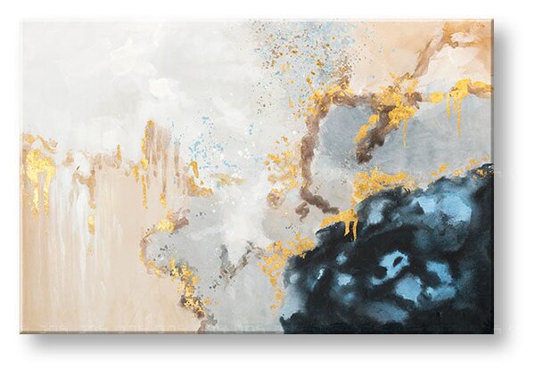 Maľovaný obraz na stenu ABSTRAKT 90x60 cm - 90×60 cm / Premium 4 cm