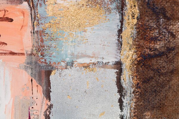 Maľovaný obraz na stenu ABSTRAKT 70x70 cm - 70×70 cm / Klasický 2 cm