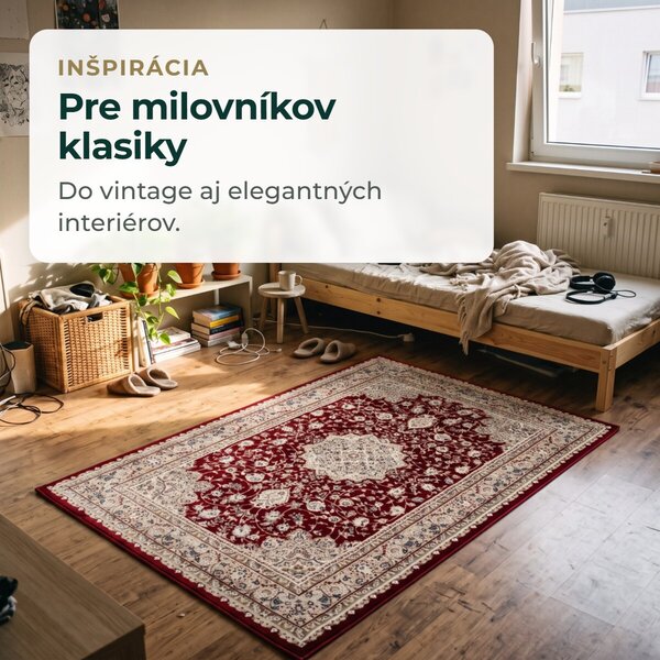 Angel Carpet, Kusový koberec Sultan 12 Red, 80x150, červená, kancelária