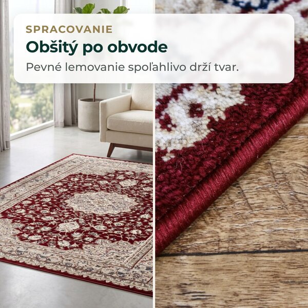 Angel Carpet, Kusový koberec Sultan 12 Red, 80x150, červená, kancelária