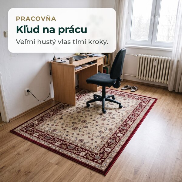 Angel Carpet, Kusový koberec Sultan 21 Red, 80x150, červená, kancelária