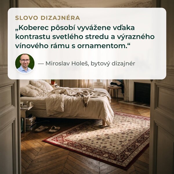 Angel Carpet, Kusový koberec Sultan 21 Red, 80x150, červená, kancelária