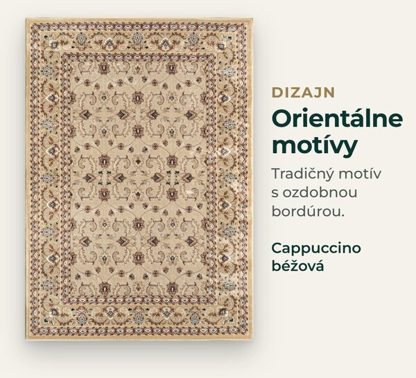 Angel Carpet, Kusový koberec Sultan 26 Beige, 80x150, béžová, kancelária