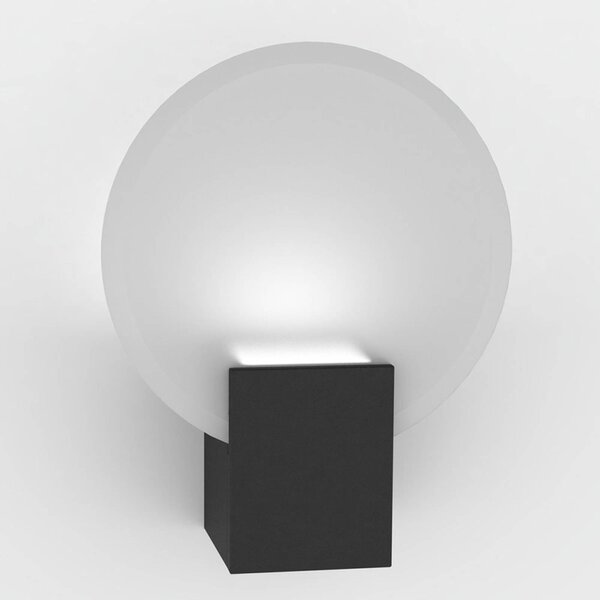 Nástenné LED svietidlo Hester, IP44, čierne