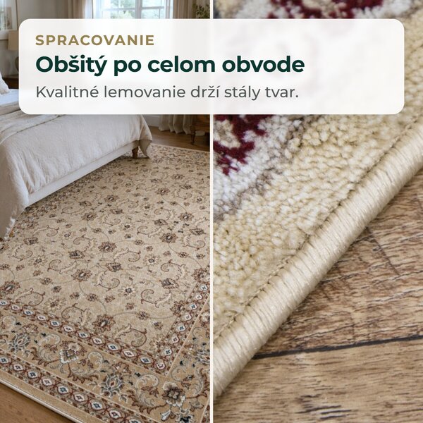 Angel Carpet, Kusový koberec Sultan 26 Beige, 80x150, béžová, kancelária
