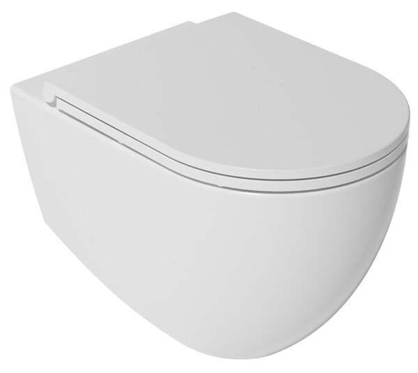 Isvea ISVEA, INFINITY WC sedátko SLIM, Easy Take, Soft Close, biela, 40KF0200I-S