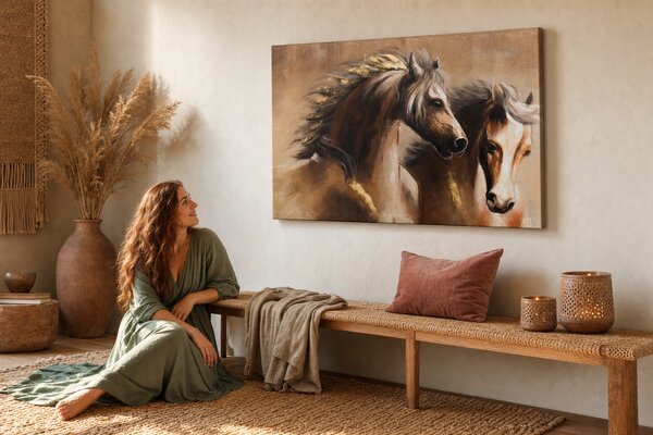 Maľovaný obraz na stenu KONE 90x60 cm - 90×60 cm / Klasický 2 cm