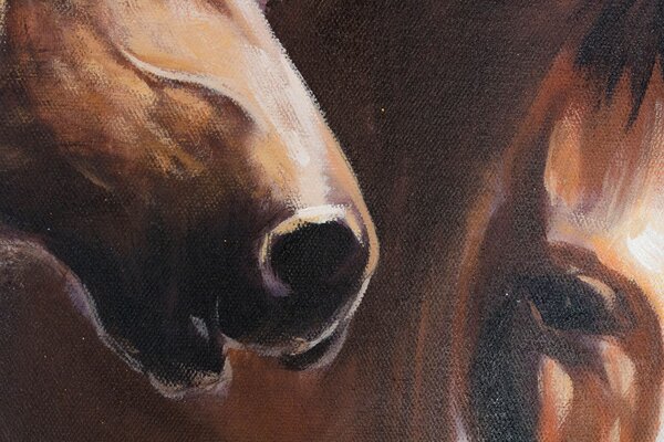 Maľovaný obraz na stenu KONE 90x60 cm - 90×60 cm / Klasický 2 cm