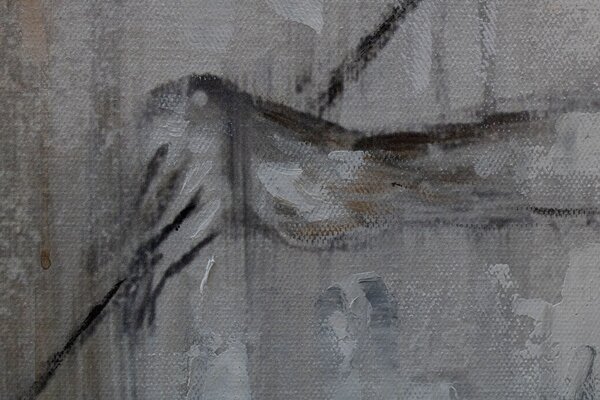 Maľovaný obraz na stenu HUSLISTKA 80x120 cm - 80×120 cm / Klasický 2 cm