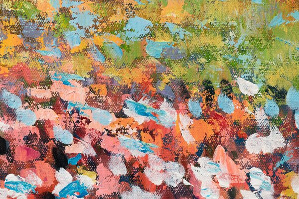 Maľovaný obraz na stenu KRAJINA 100x40 cm - 100×40 cm / Klasický 2 cm