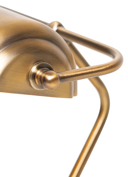 Klasická stolná lampa/notárska lampa bronzová - Banker