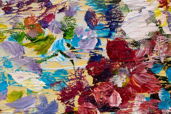 Maľovaný obraz na stenu KVETY VO VÁZE 60x70 cm - 60×70 cm / Premium 4 cm