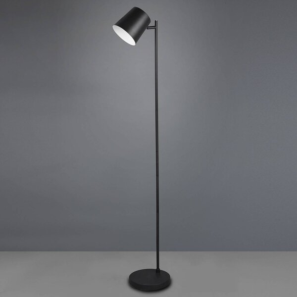 Reality Leuchten Stojaca LED Blake s batériou, stmievateľná, čierna, Čierna, Obývacia izba / jedáleň, kov, Moderný, Stojaca lampa