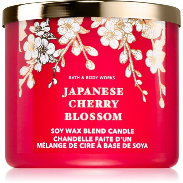 Bath & Body Works Japanese Cherry Blossom vonná sviečka 411 g