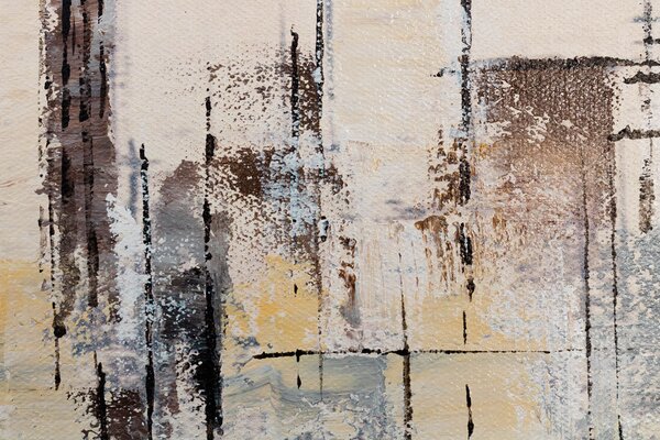 Maľovaný obraz na stenu MESTO 80x80 cm - 80×80 cm / Premium 4 cm