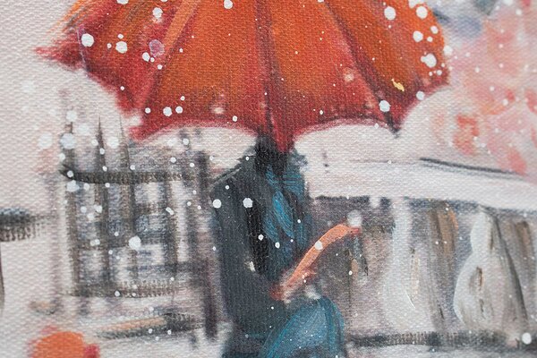 Maľovaný obraz na stenu PARÍŽ 70x70 cm - 70×70 cm / Premium 4 cm