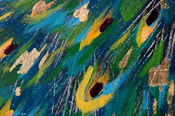 Maľovaný obraz na stenu PÁV 60x90 cm - 60×90 cm / Premium 4 cm