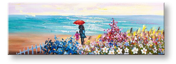 Obraz na plátne PLÁŽ - 90x30 cm