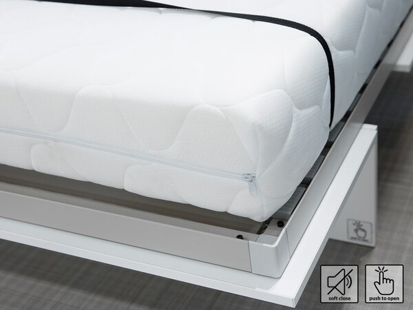 Mirjan24 Sklápacia posteľ BC-06 90x200 Bed Concept, Farby: dub artisan, Rozmer postele: 90x200, LED svetlo s USB: bez LED svetla s USB, Vnútorné osvetlenie pod policami: bez osvetlenia políc 5902928397246