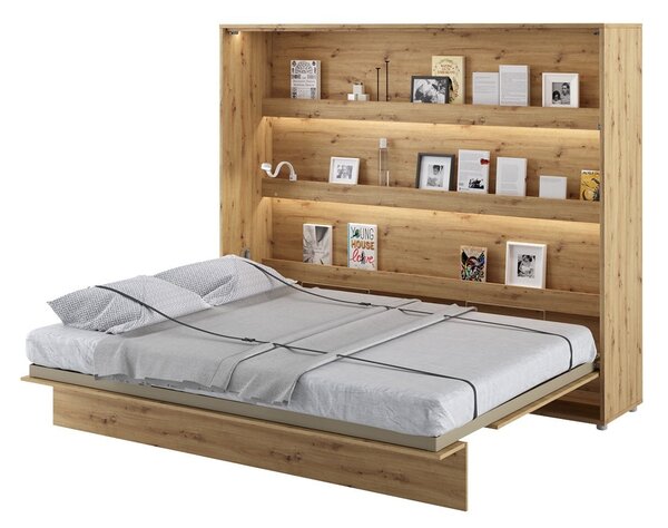 Mirjan24 Sklápacia posteľ BC-14 160x200 Bed-Concept, Farby: biela, Rozmer postele: 160x200, LED svetlo s USB: bez LED svetla s USB, Vnútorné osvetlenie pod policami: bez osvetlenia políc 5902928398090
