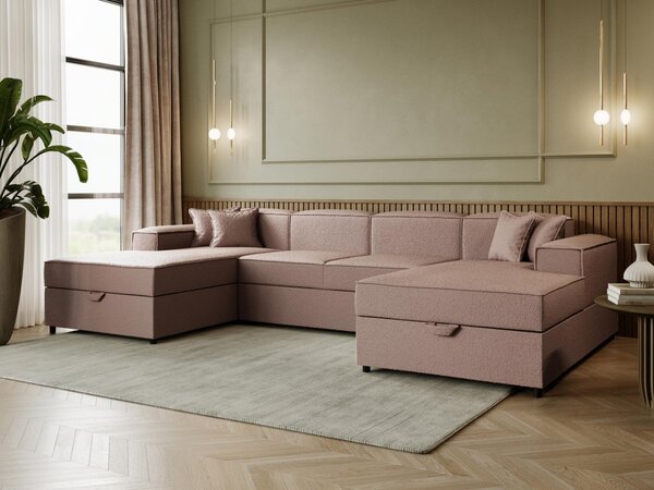 Mirjan24 Sedacia súprava v tvare U Sokoz U Boucle, Poťahy: Coral 50 5903211417481