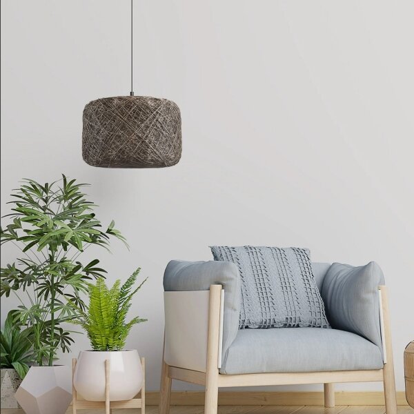 Luster na lanku CLEA 1xE27/20W/230V, priemer 30 cm, antracit