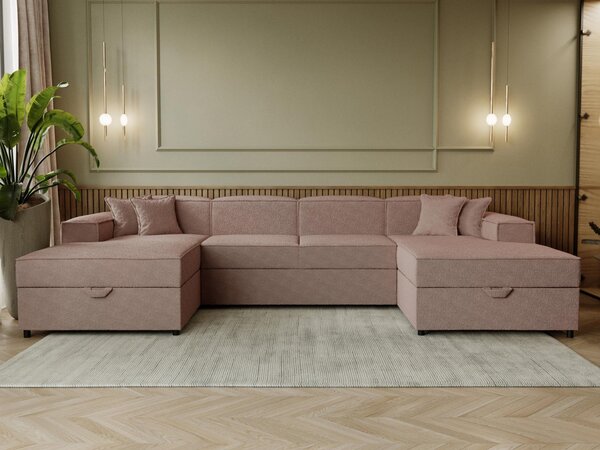 Mirjan24 Sedacia súprava v tvare U Sokoz U Boucle, Poťahy: Coral 50 5903211417481