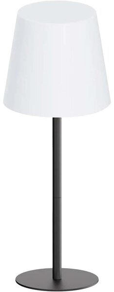 LED RGB stmievateľná dotyková stolová lampa LUCIA LED/2W/5V 3600 mAh IP44 čierna
