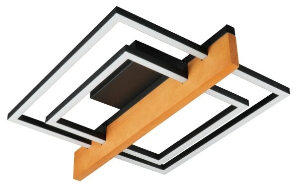 LED Stropné svietidlo LARYSA LED/23W/230V 35x45 borovica